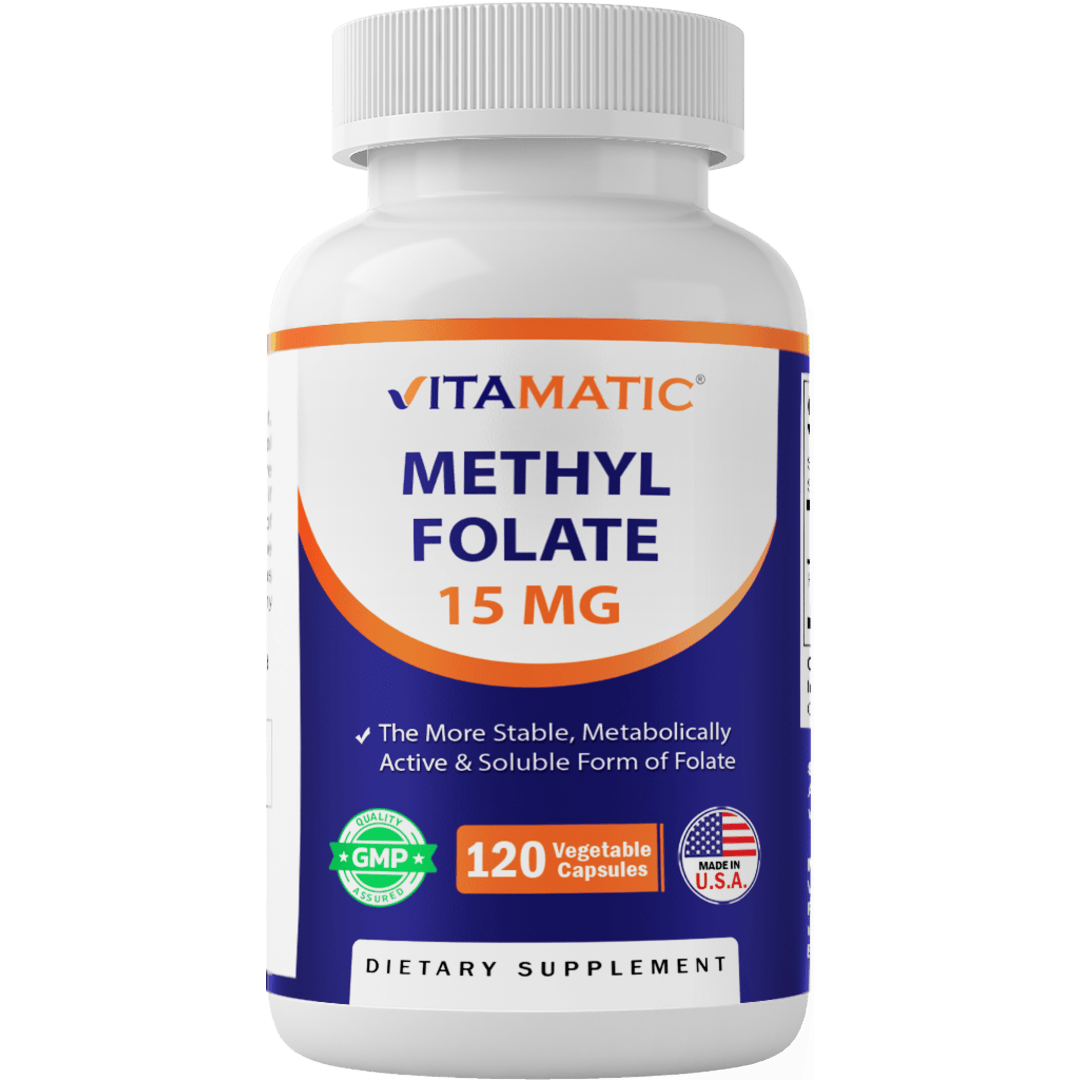 Methyl Folate 15 mg - 120 Vegetable Capsules