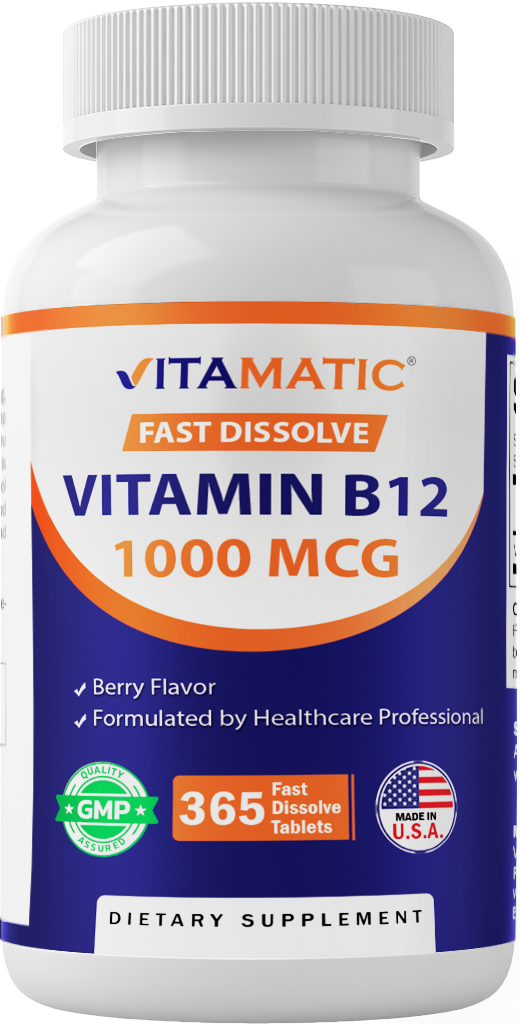 Vitamin B12 1000 mcg - 365 Fast Dissolve Tablets