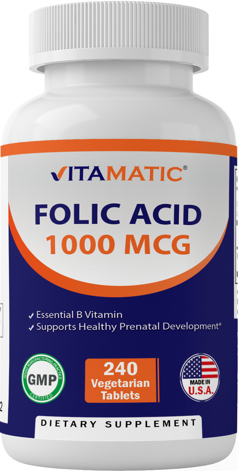 Folic Acid 1 mg - 240 Tablets