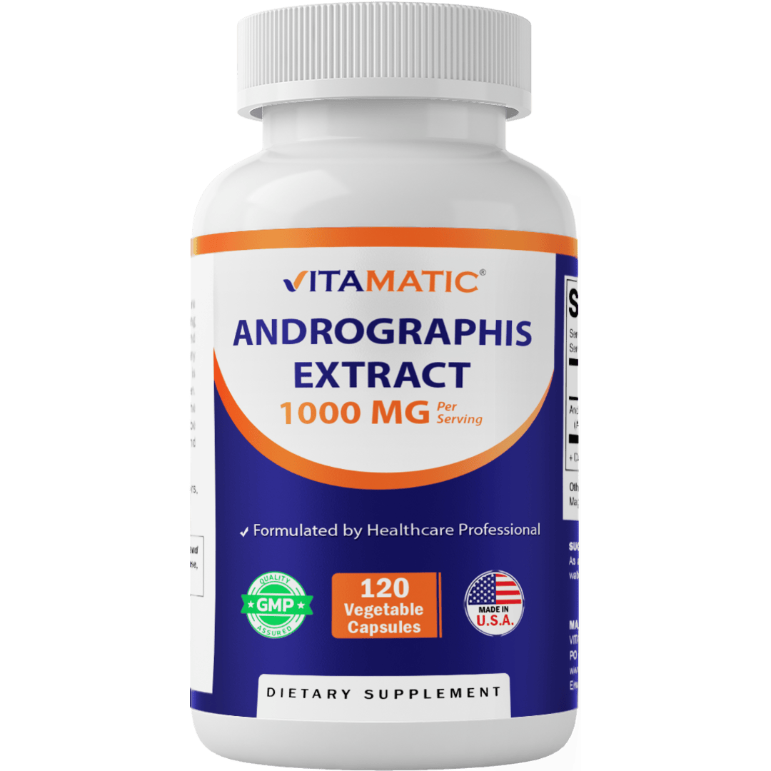 Andrographis Extract 1000 mg Per Serving - 120 Veg Capsules