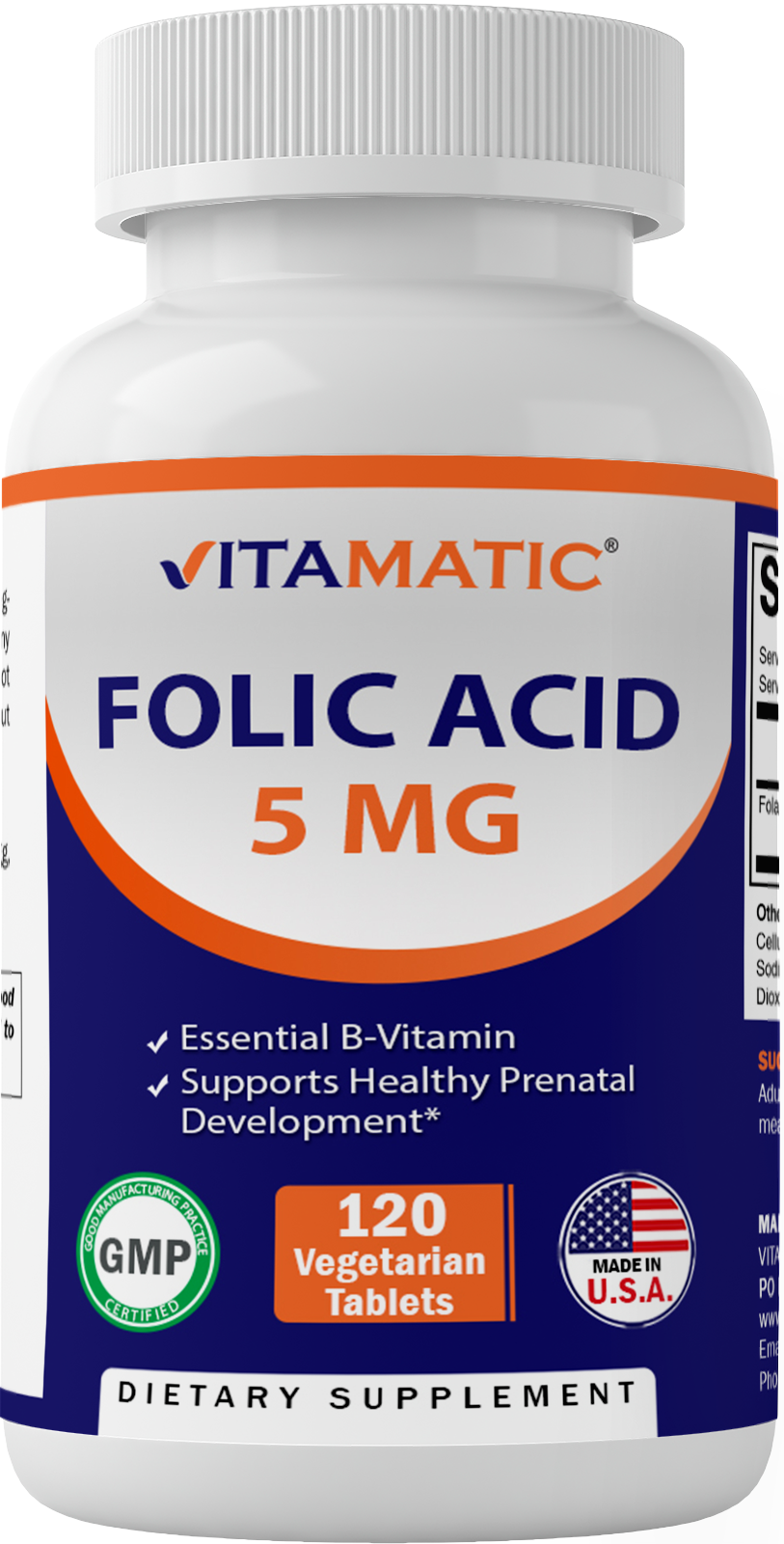 Folic Acid 5 mg 120 Tablets