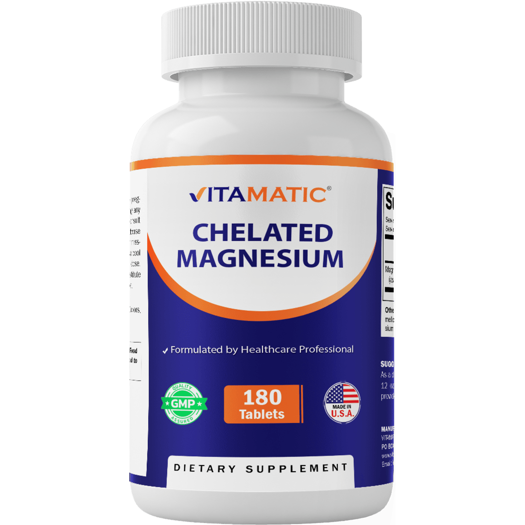 Vitamatic Chelated Magnesium 300mg - 180 Tablets