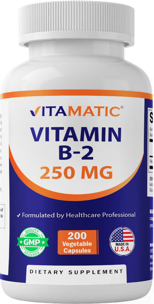 Vitamin B2 250 mg - 200 Capsules