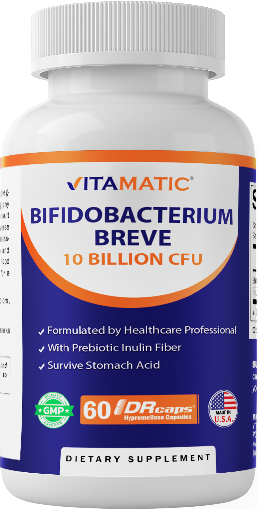 Bifidobacterium Breve - 10B per DR Capsule - 60 Count