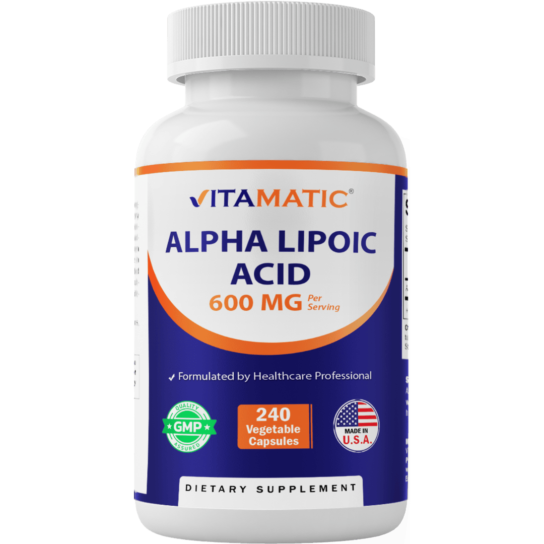 Alpha Lipoic Acid (ALA) 600mg Per Serving - 240 Vegetable Capsules