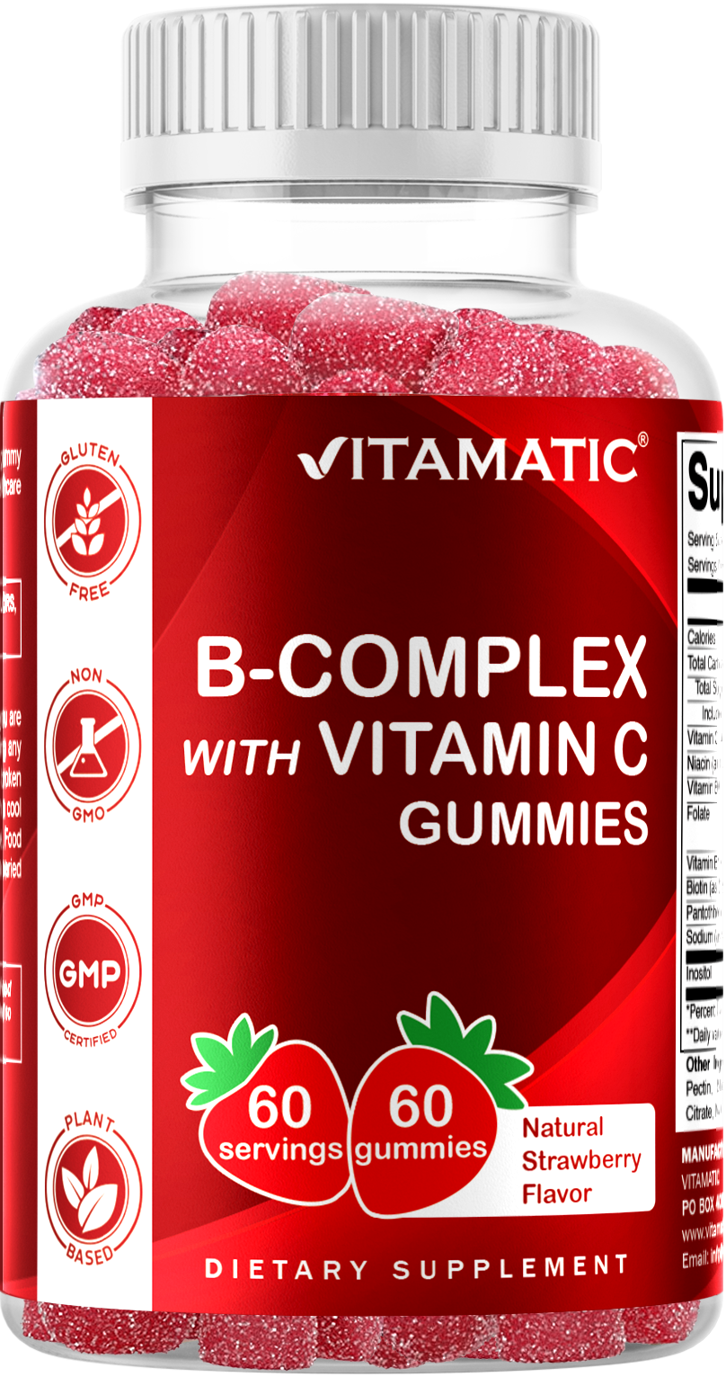 B-Complex with Vitamin C Gummies 60 Ct