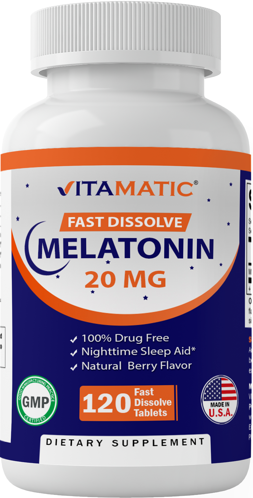 Melatonin 20mg Fast Dissolve 120 Tablets