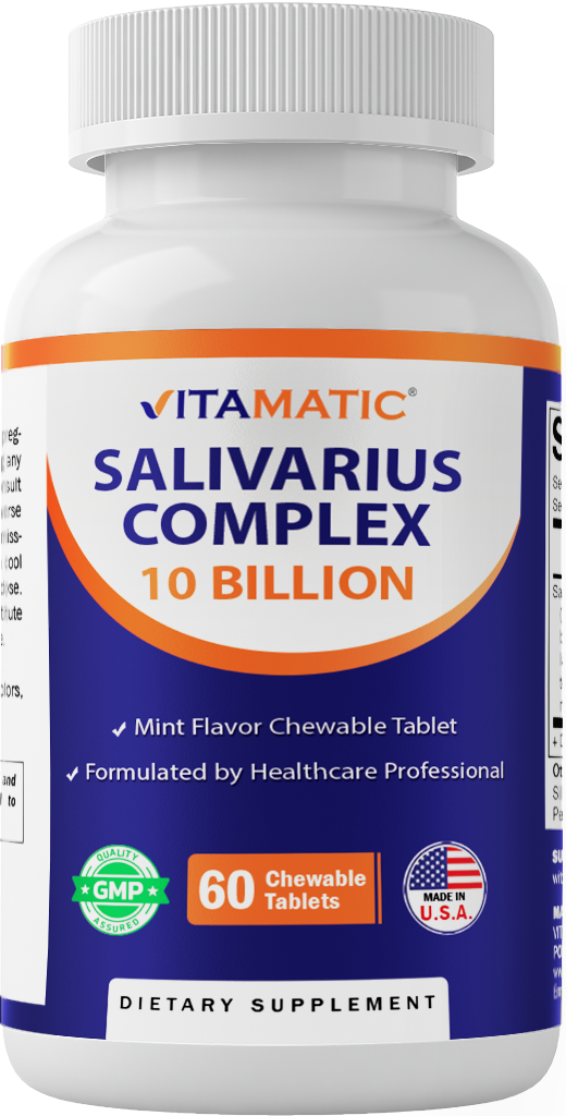 Salivarius Complex 10 Billion Chewable Mint Flavored Tablet - 60 Count