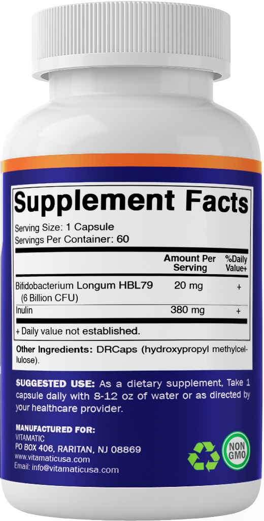 Bifidobacterium Longum 6 Billion CFU - 60 DRCapsules