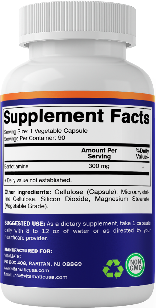 Benfotiamine 300mg 90 Vegetarian Capsules