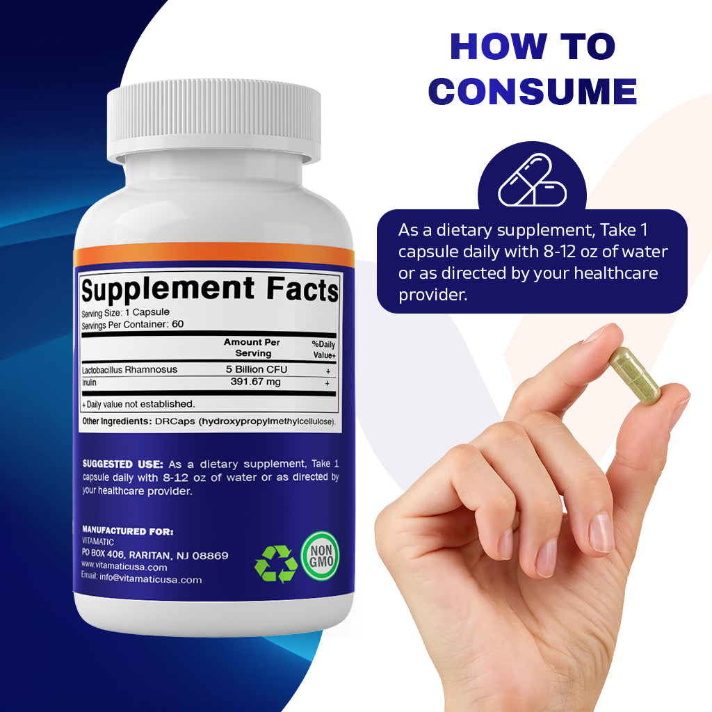 Lactobacillus Rhamnosus 5 Billion - 60 DR Capsule