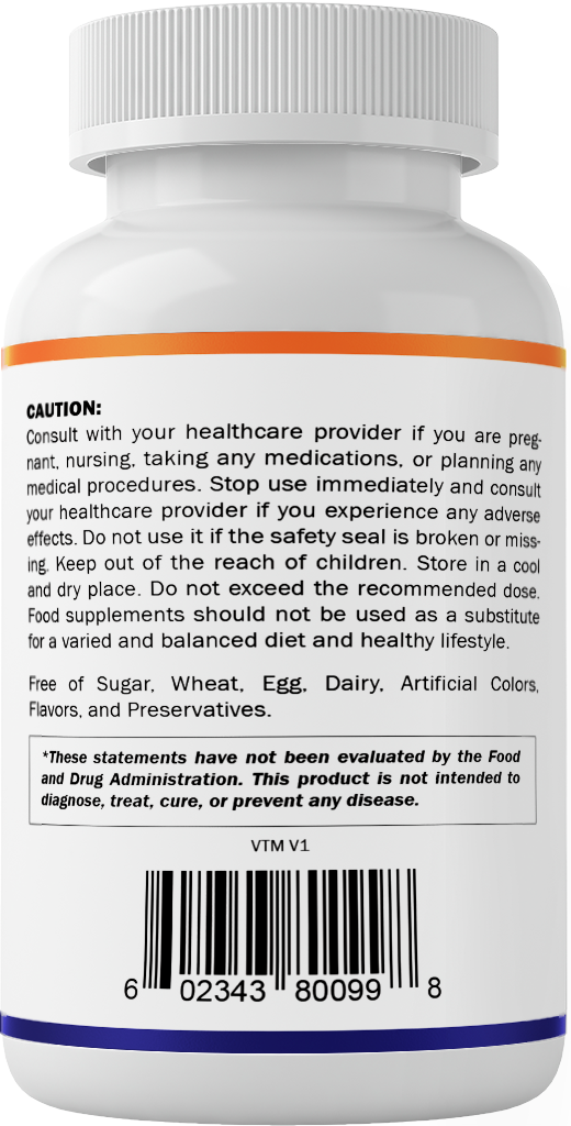 Vitamatic Vitamin B1 Thiamine 500mg, 120 Capsules