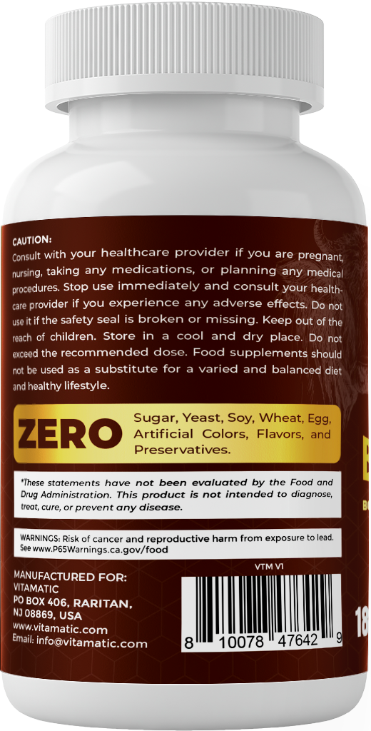 Vitamatic Grass-Fed Beef Bone & Marrow, 180 Capsules