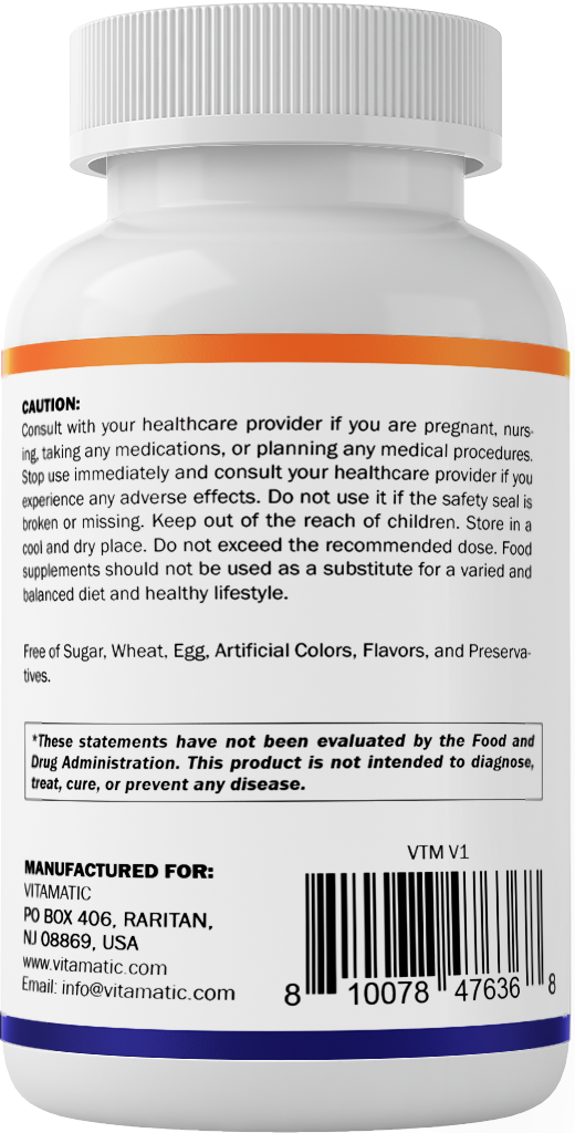 GLP-1 Support Supplement for Men & Women, 60 Capsules