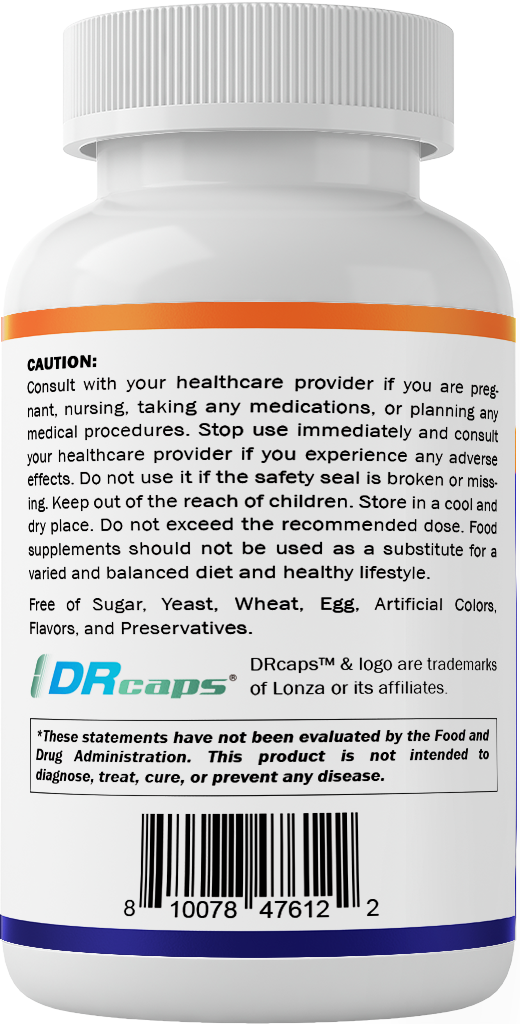 Vitamatic Bifidobacterium lactis - 20 Billion per DR Capsule - 60 Count - Digestive Support - Made with Prebiotic Inulin Fiber
