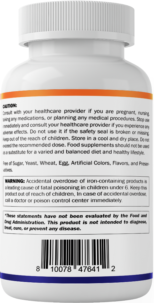 Carbonyl Iron 65 mg with Vitamin C – 120 Tablets