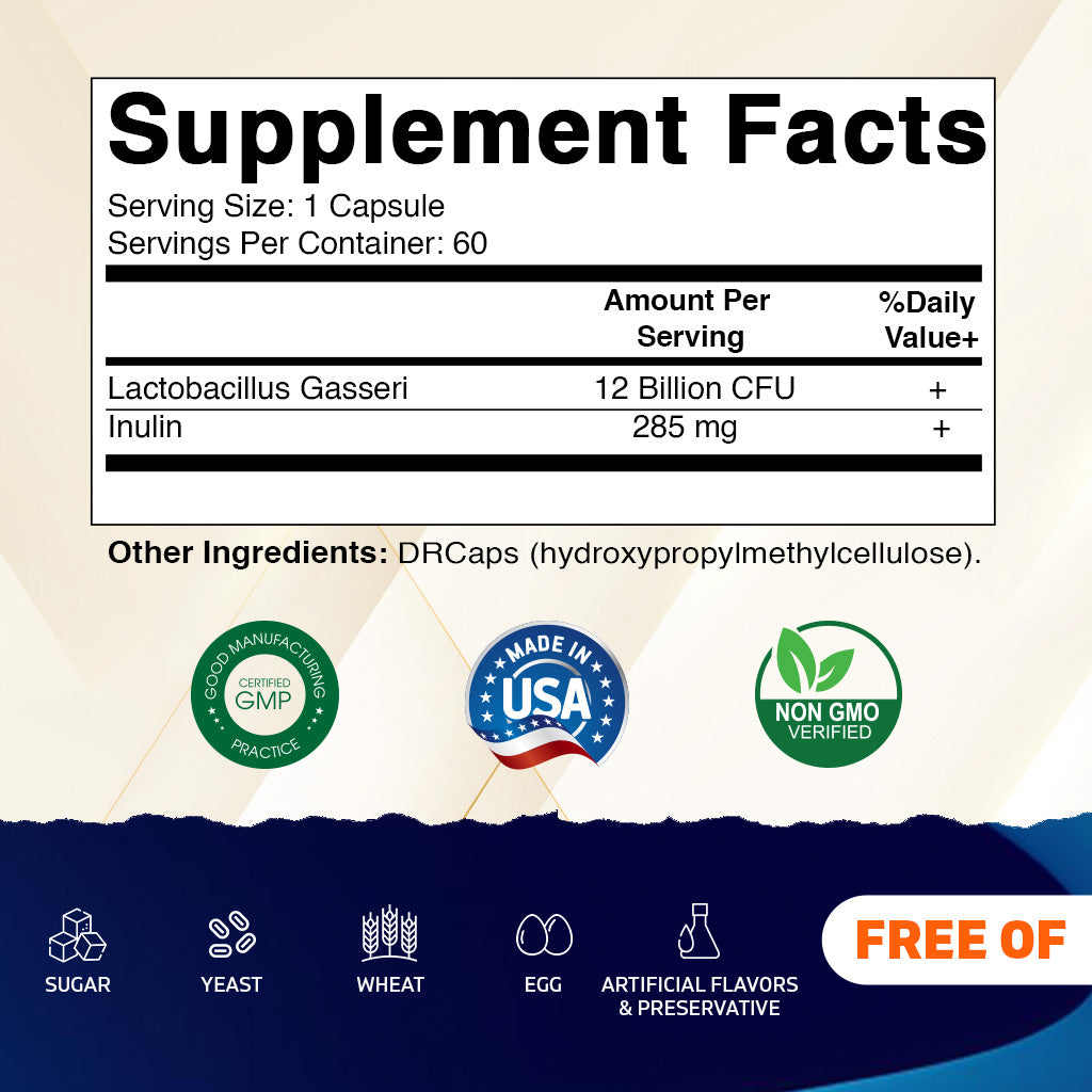 Lactobacillus Gasseri 12 Billion - 60 DR Capsule