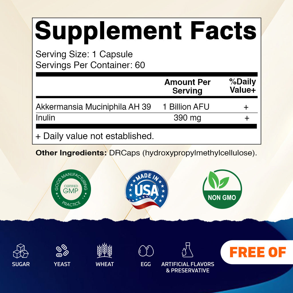 Akkermansia Muciniphila Gut Health 60 DR Capsules