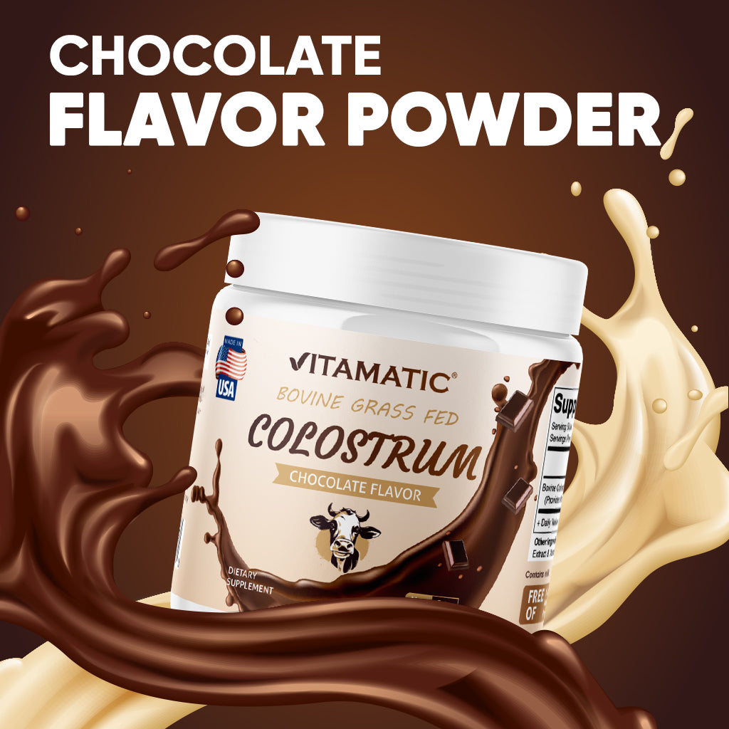 Bovine Colostrum 30% IgG Powder 30 Servings - Chocolate Flavor - 81 Gram