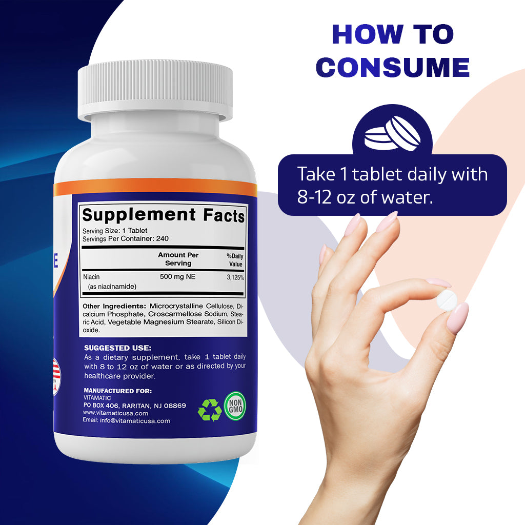 Niacinamide 500 mg - 240 Tablets