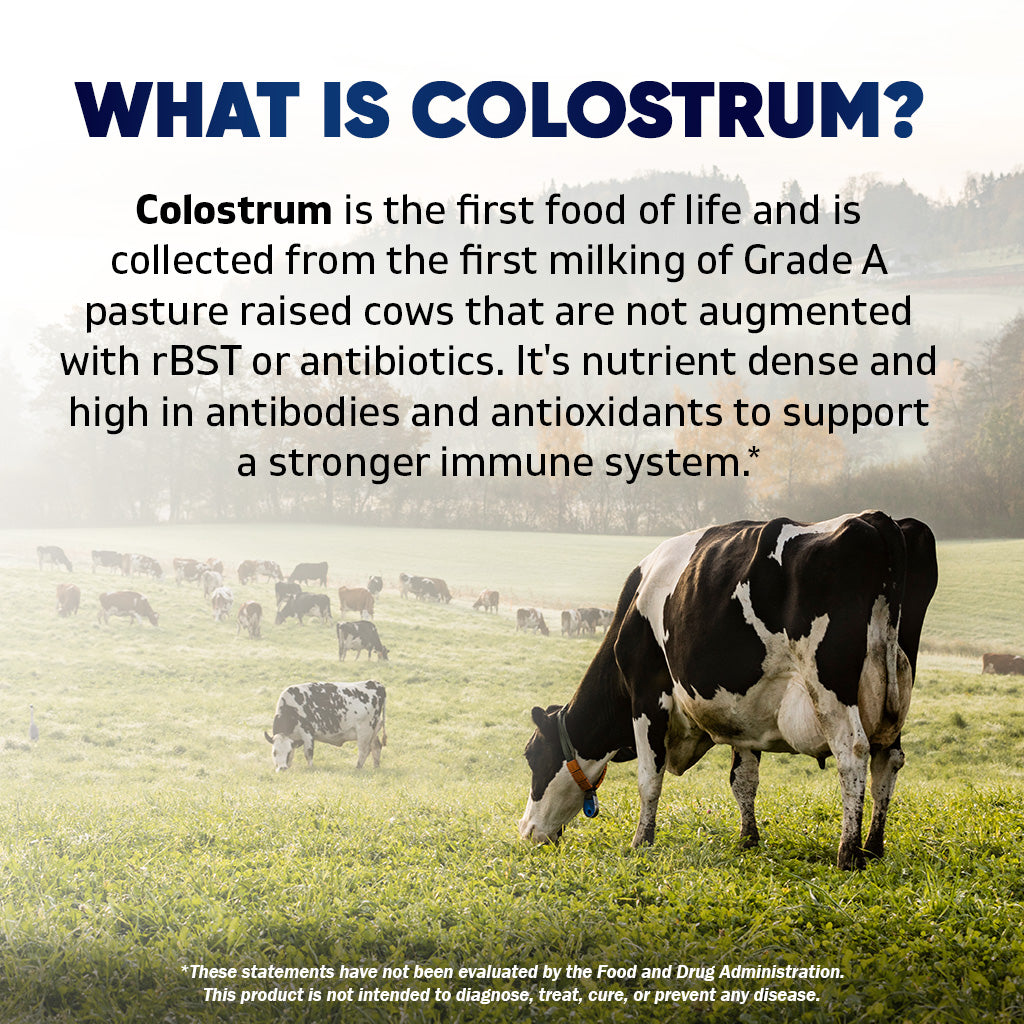 Vitamatic Bovine Colostrum Supplement 1500 mg per Serving-180 Veg Capsules
