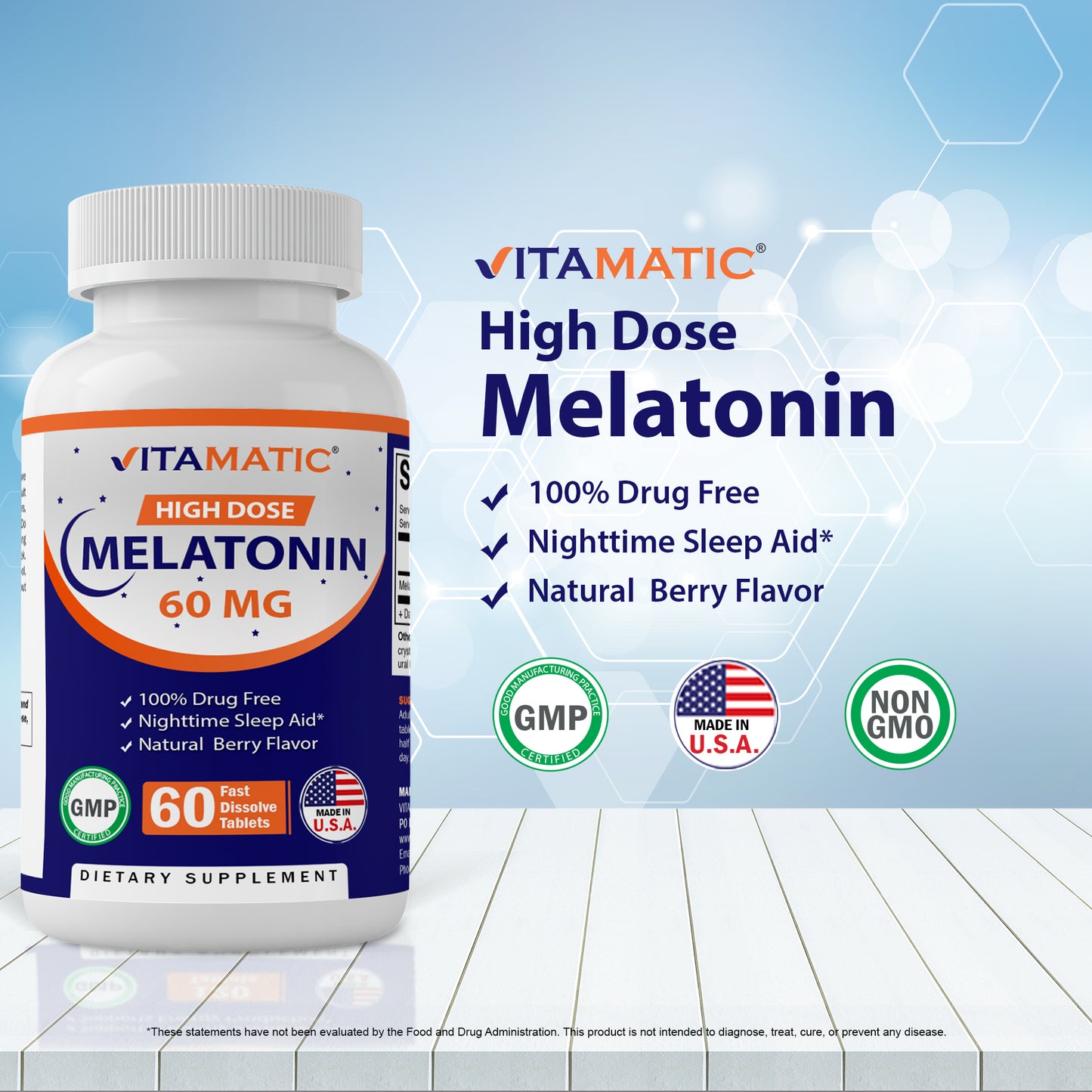 Melatonin 60mg - 60 Fast Dissolve Tablets