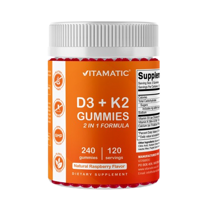 Vitamin D3 K2 with Calcium Gummies - 240 Count