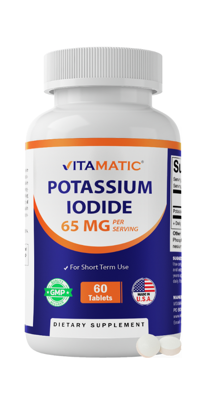 Potassium Iodide 65 mg per Serving - 60 Tablets