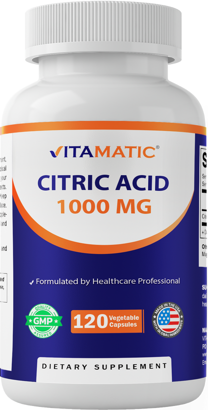 Citric Acid 1000mg Capsules