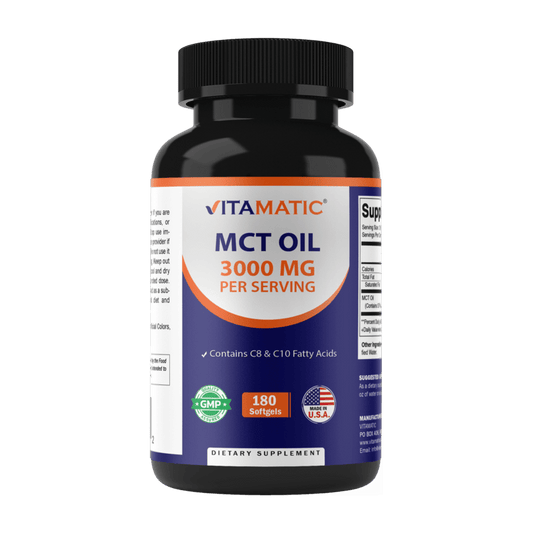 MCT Oil Softgels 3000 mg - 180 Softgels
