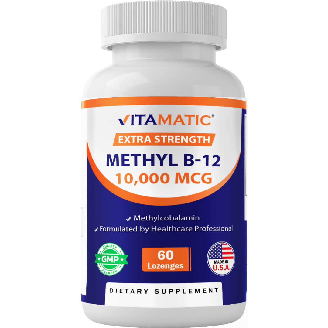Methyl B12 (Methyl-cobalamin) 10,000 mcg - 60 Lozenges