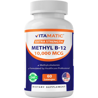 Methyl B12 (Methyl-cobalamin) 10,000 mcg - 60 Lozenges