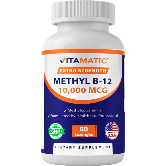 Methyl B12 (Methyl-cobalamin) 10,000 mcg - 60 Lozenges