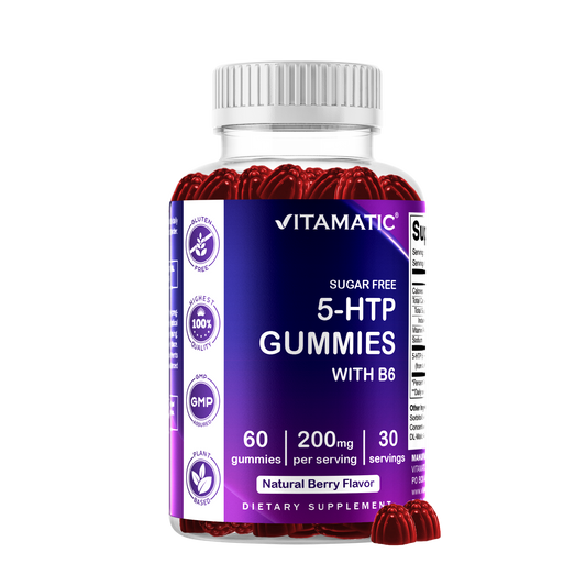 Sugar-Free 5-HTP 200mg with B6, 60 Gummies
