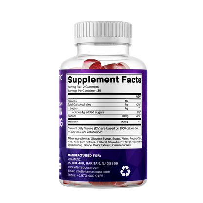 Melatonin 20mg - 60 Vegan Gummies