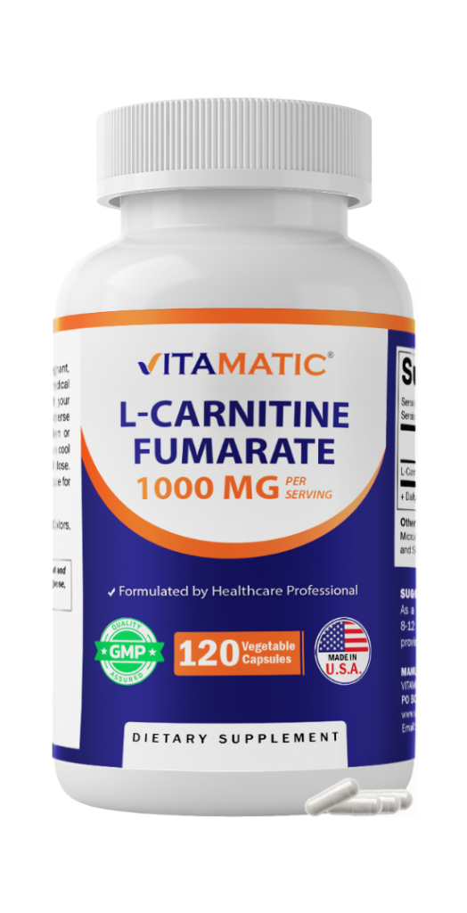 L-Carnititine Fumarate 1000 mg - 120 Vegetable Capsules