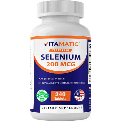 Yeast Free Selenium 200 mcg - 240 Tablets