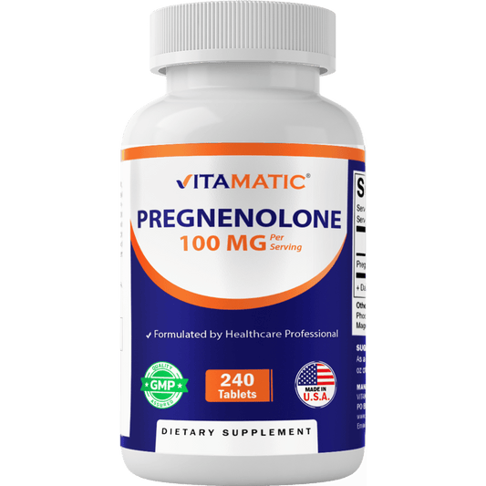 Vitamatic Pregnenolone 100 mg per Serving – 240 Tablets