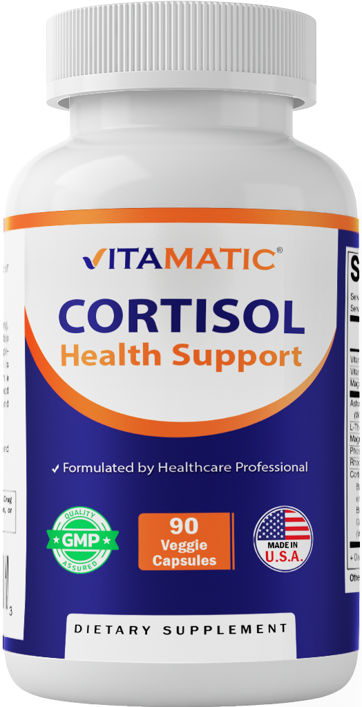 Cortisol Health Support - 90 Veggie Capsules- Made with Adaptogenic Blend with Ashwagandha, Rhodiola, Magnolia, L-Theanine, Phosphatidylserine