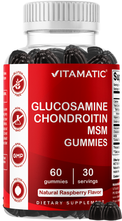 Vitamatic Glucosamine Chondroitin MSM, 60 Gummies