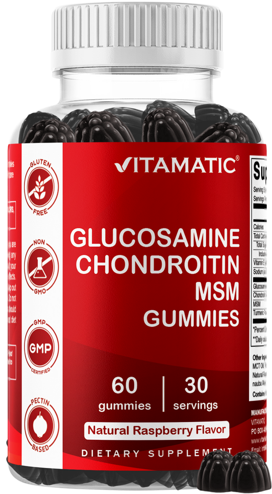 Vitamatic Glucosamine Chondroitin MSM, 60 Gummies