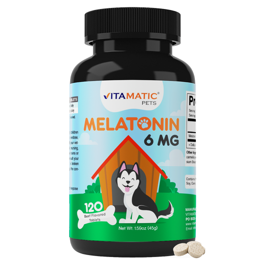 Vitamatic Melatonin for Dogs 6mg, 120 Chewable Tablets