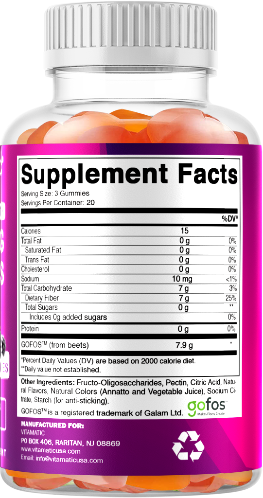 FIBER 7G (Beet Fos-pectin) - 60 Gummies