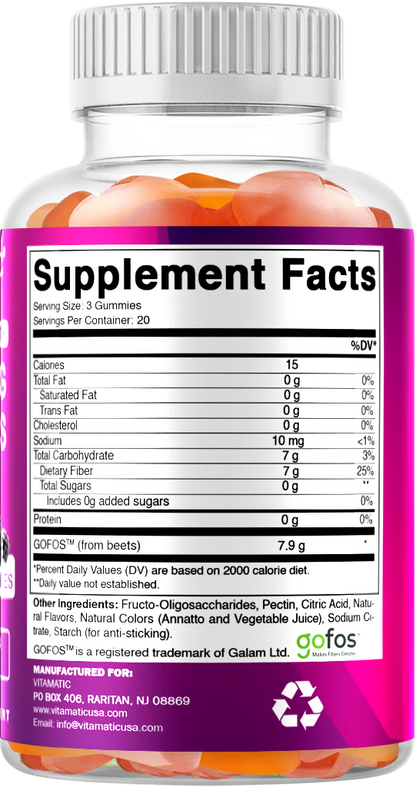 FIBER 7G (Beet Fos-pectin) - 60 Gummies