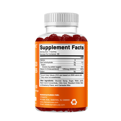 Vitamin D3 5000 IU - 60 Gummies