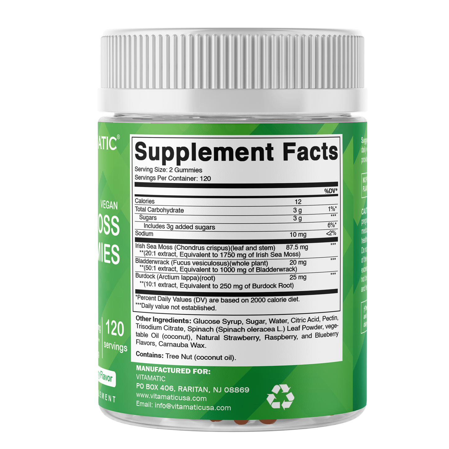Irish Sea Moss Gummies - 3000 mg - 240 Vegan Gummies