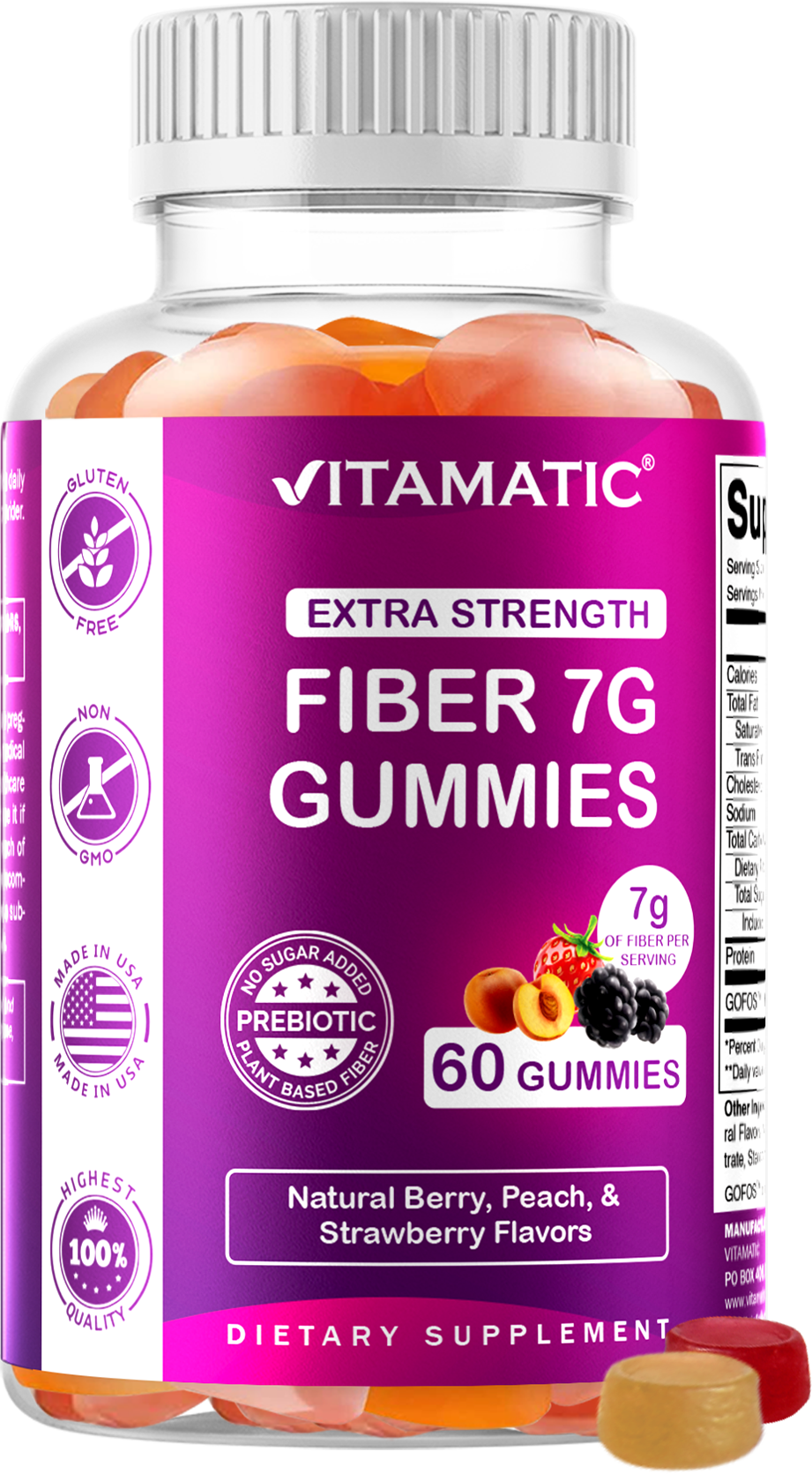 FIBER 7G (Beet Fos-pectin) - 60 Gummies
