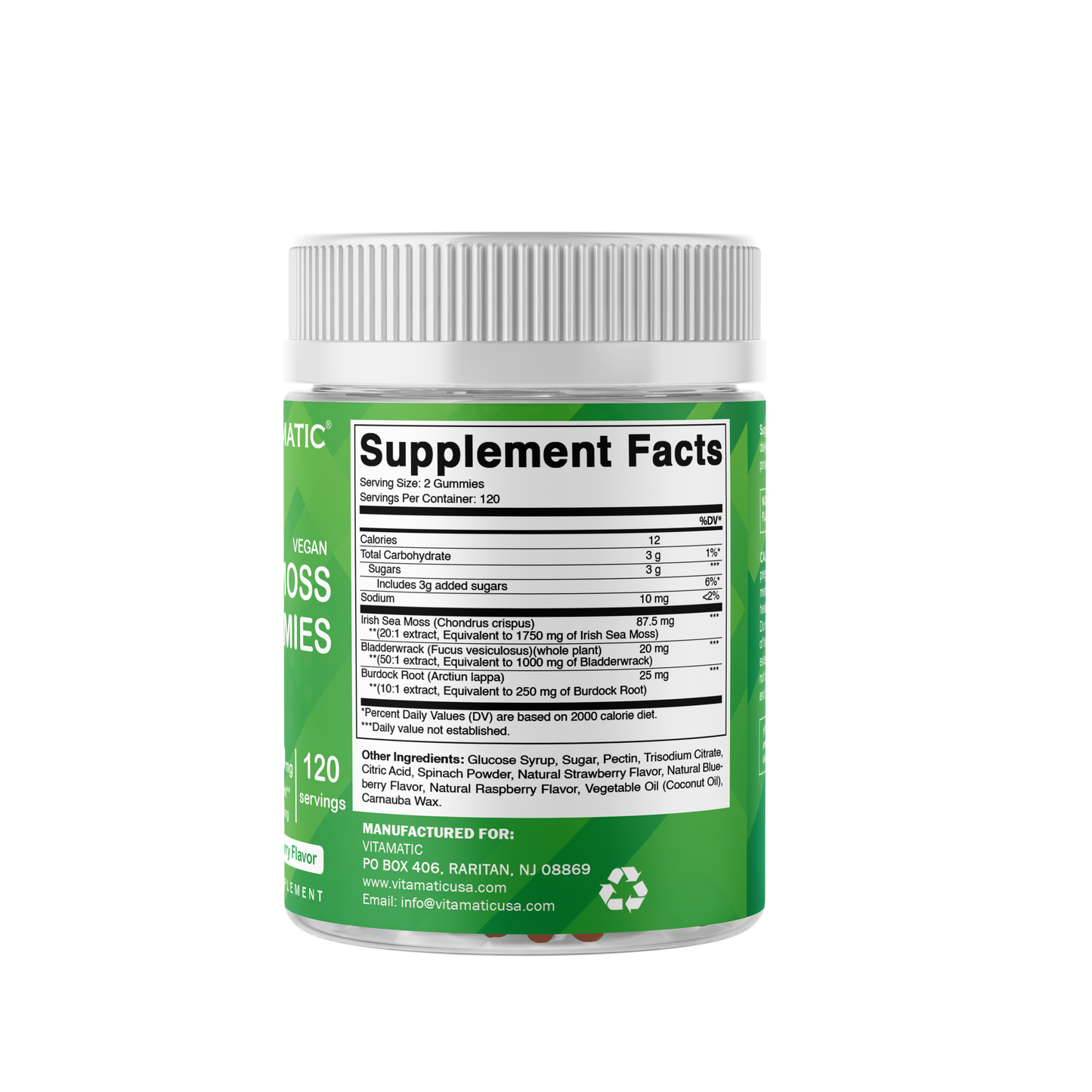 Irish Sea Moss Gummies - 3000 mg - 240 Vegan Gummies