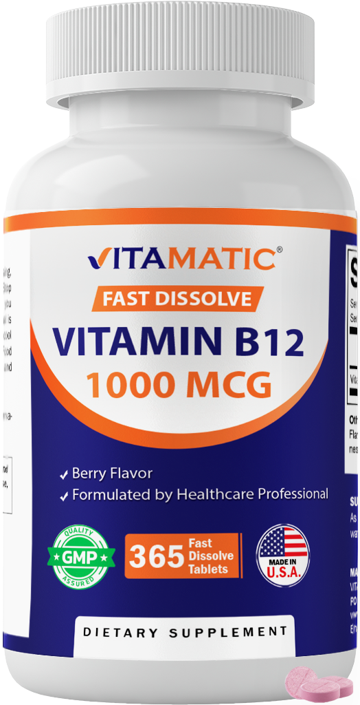 Vitamin B12 1000 mcg - 365 Fast Dissolve Tablets