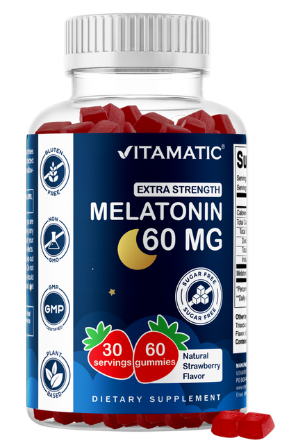 Vitamatic Sugar-Free Melatonin 60mg, 60 Gummies